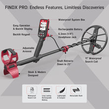 Load image into Gallery viewer, Nokta FINDX PRO Metal Detector for Gold with Headphones, Carrying Bag, Premium Digger
