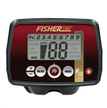 Load image into Gallery viewer, Fisher F22 Waterproof Metal Detector with 9&quot; Search Coil
