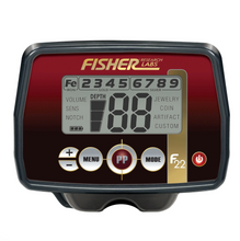 Load image into Gallery viewer, Fisher F22 Waterproof Metal Detector with 9&quot; Search Coil
