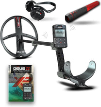 Load image into Gallery viewer, XP Deus II Metal Detector 13x11 FMF Search Coil with MI-6 pinpointer &amp; WSAII Headphones Bundle
