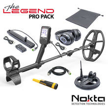 Load image into Gallery viewer, Nokta Legend Metal Detector PRO Package with 6&quot; &amp; 11&quot; DD Search Coils &amp; FREE Accupoint Pinpointer
