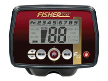 Load image into Gallery viewer, Fisher F22 Waterproof Metal Detector with 9&quot; Search Coil
