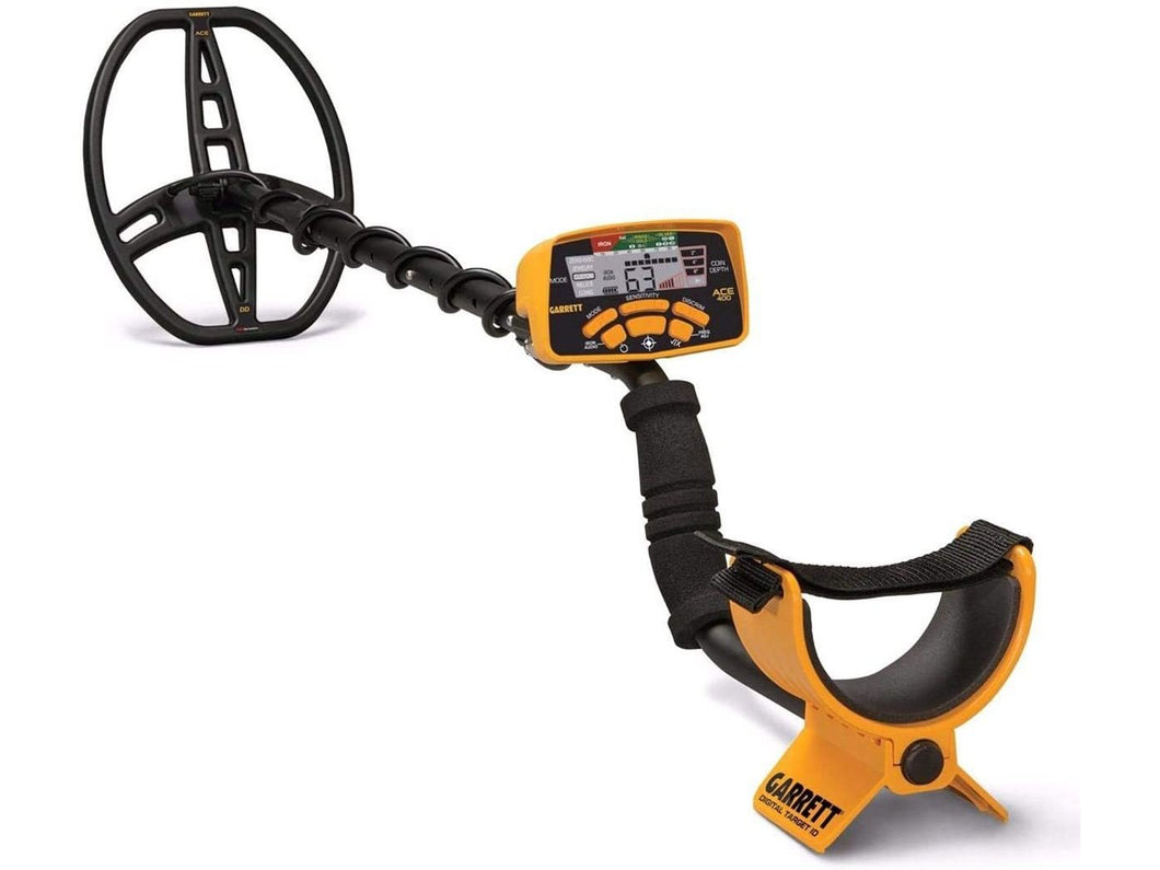 Garrett ACE 400 Metal Detector with Waterproof Coil, Headphone and Accessories