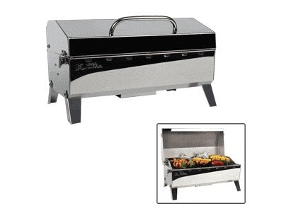 KUUMA STOW N' GO 160 GAS GRILL - 13,000BTU W/ REGULATOR, THERMOMETER & IGNITER