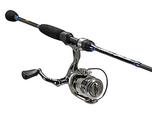 Lew's Laser Lite Speed Spinning 2 Piece Combo, 5.2:1 Gear Ratio, 7' Length, Ultra Light Power