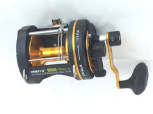 Load image into Gallery viewer, OMOTO DELUXE GTR 2-SPEED GRAPHITE REEL LEVEL WIND OCEAN TROLLING FISHING T30L-II
